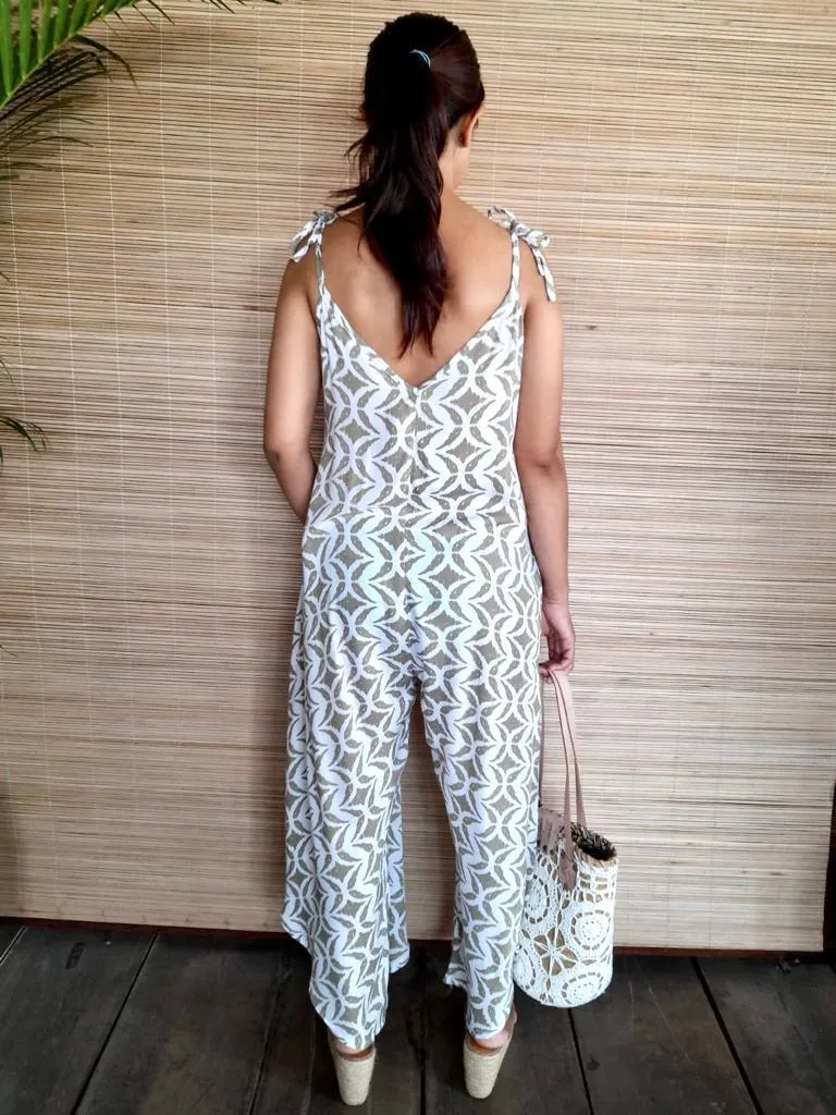 JUMPER MAYA in Print White/ Khaki