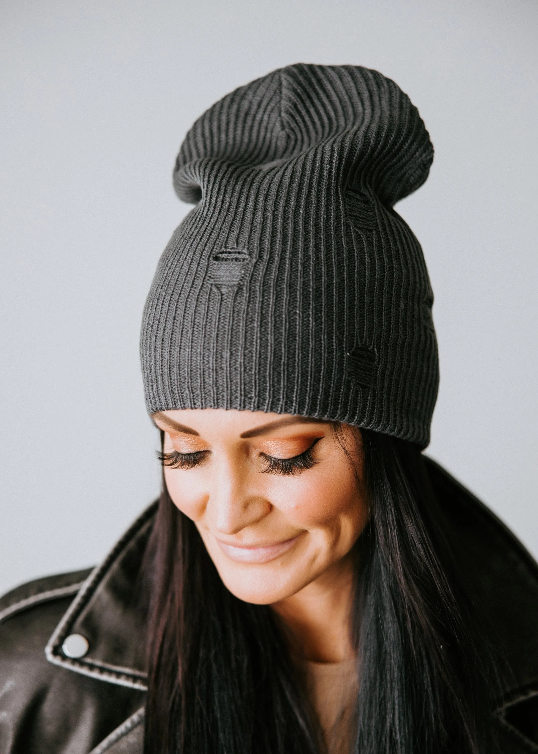 Lily Distressed Beanie by Lily & Lottie