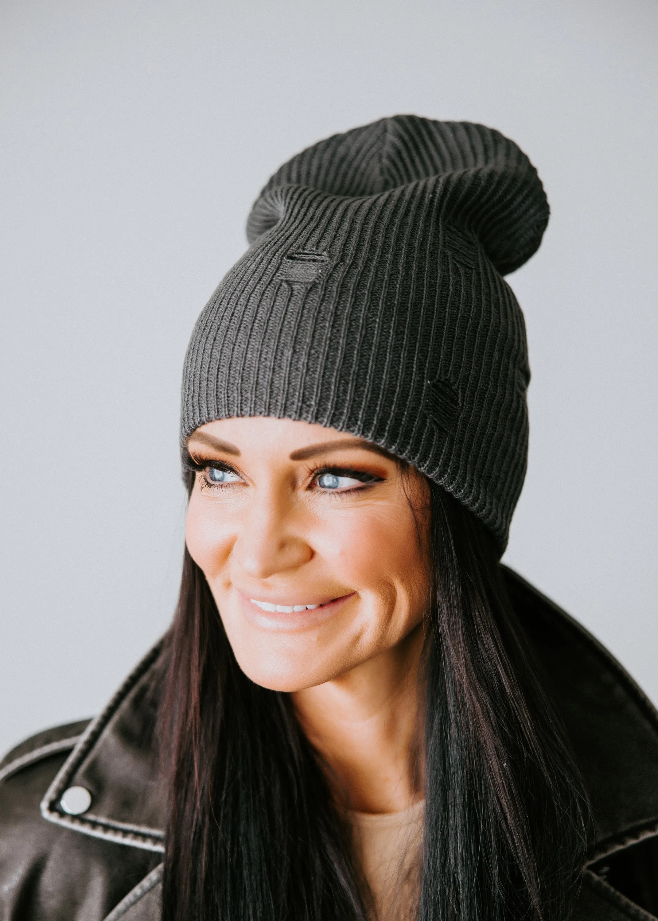 Lily Distressed Beanie by Lily & Lottie