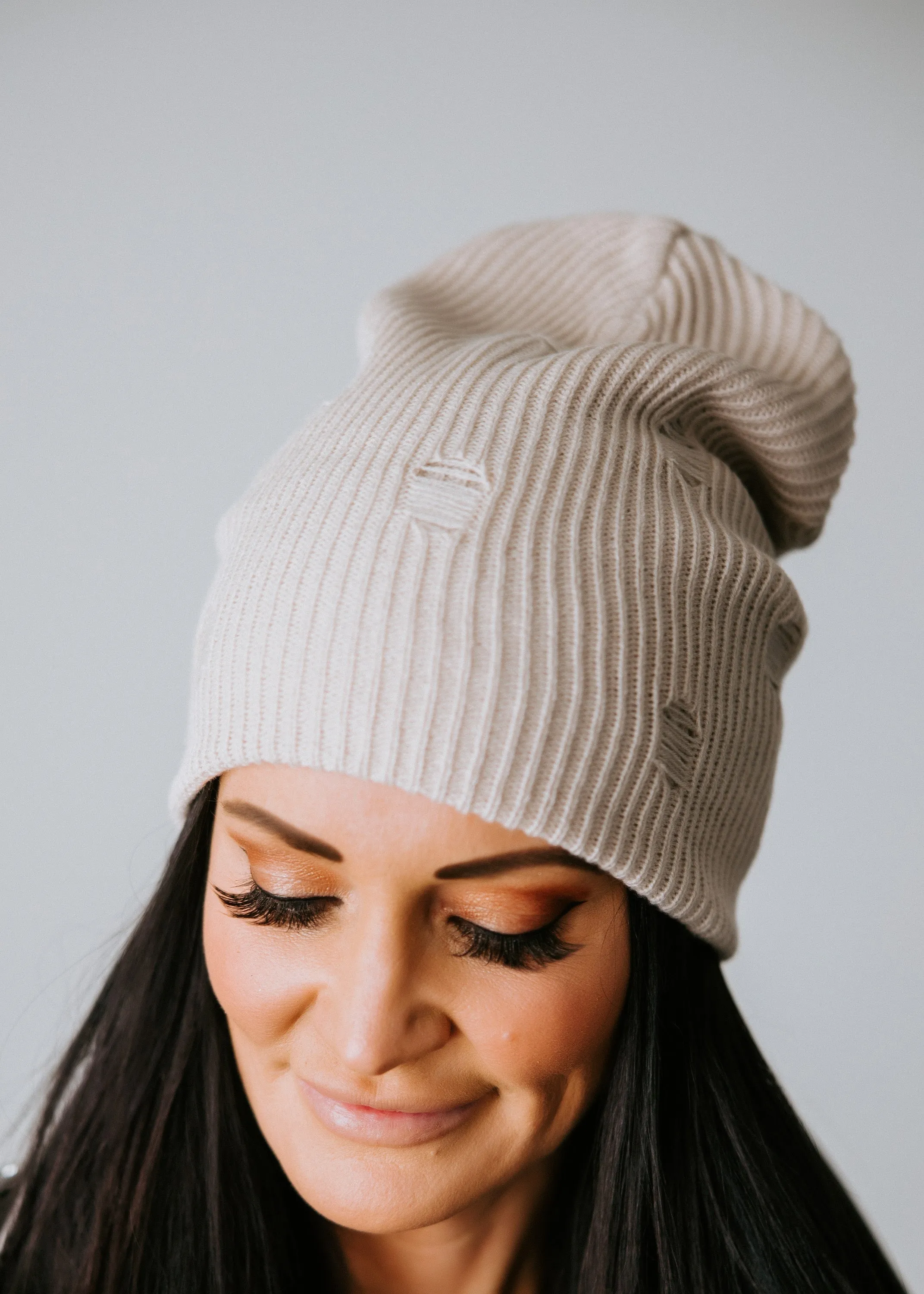 Lily Distressed Beanie by Lily & Lottie