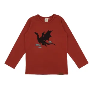 Long sleeve shirt- dragon: Size 2Y