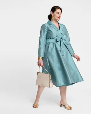 Lucille Wrap Dress Turquoise | Turquoise