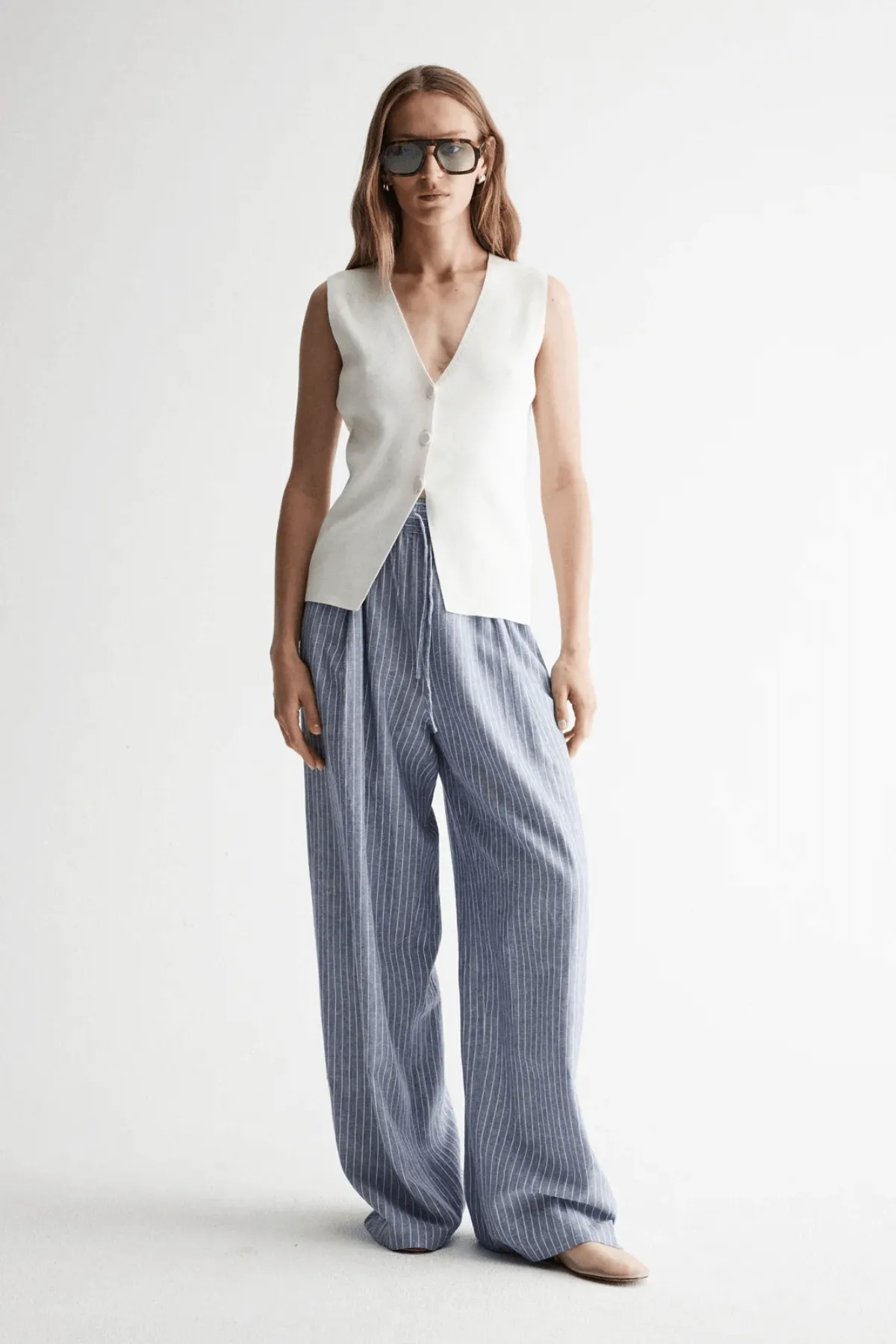 LULU KNIT TOP WHITE