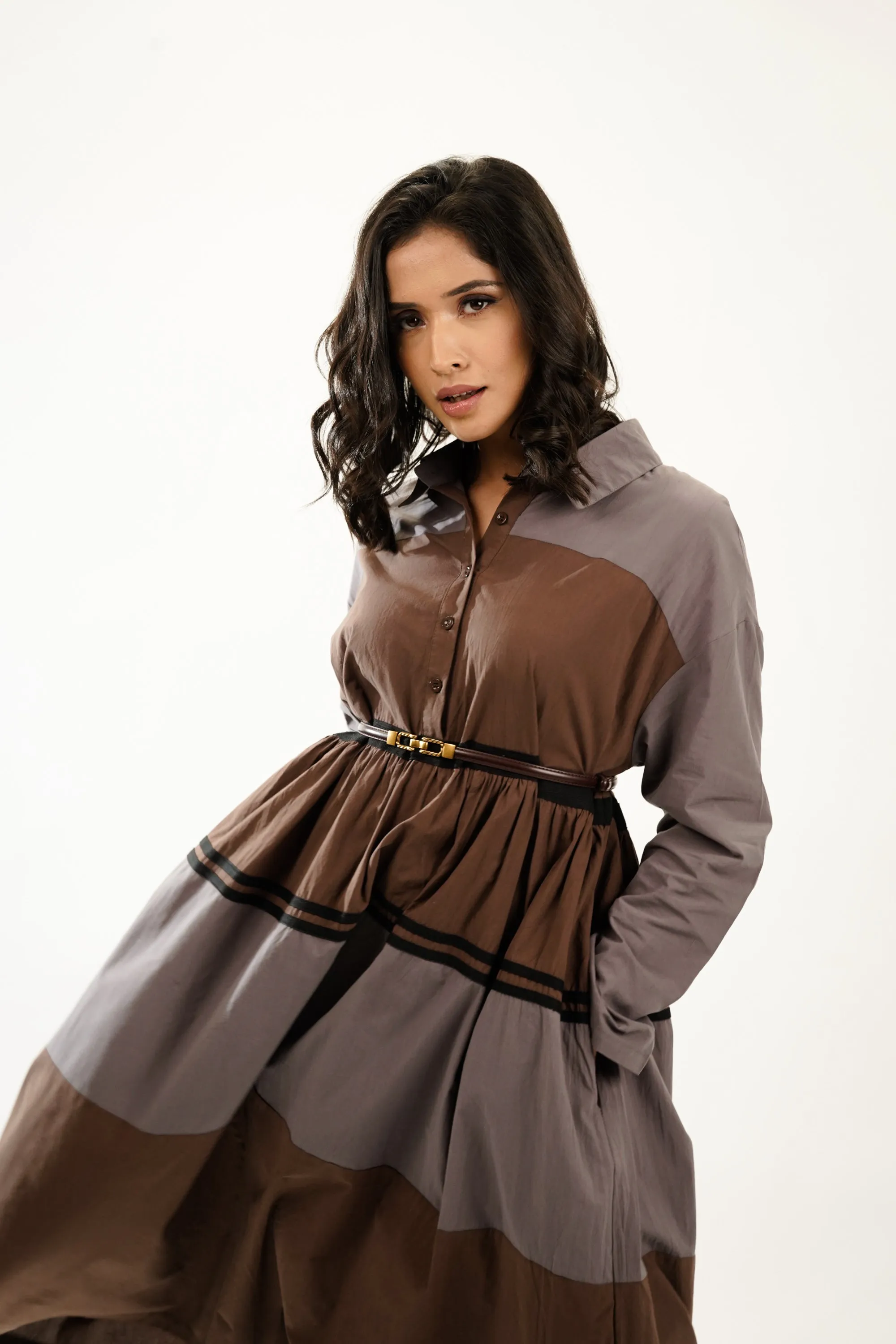 Luxe Oversized Tiered Dress