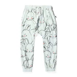 Minti - Be Kind Bunny Chambray Joggers (Powder Blue)