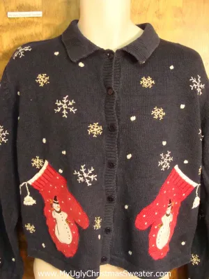Mitten Pockets Ugly Christmas Sweater