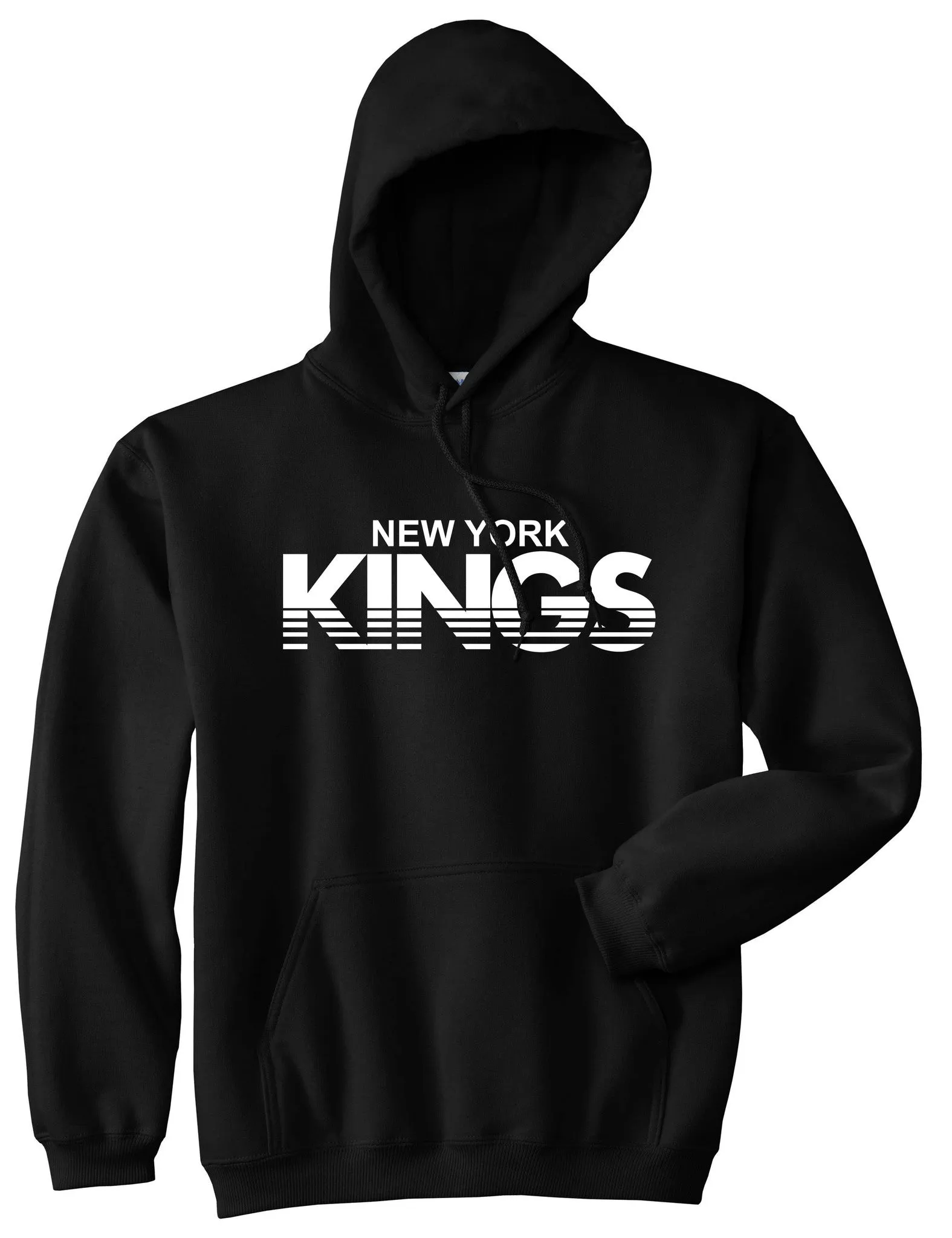 New York Kings Racing Style Pullover Hoodie Hoody