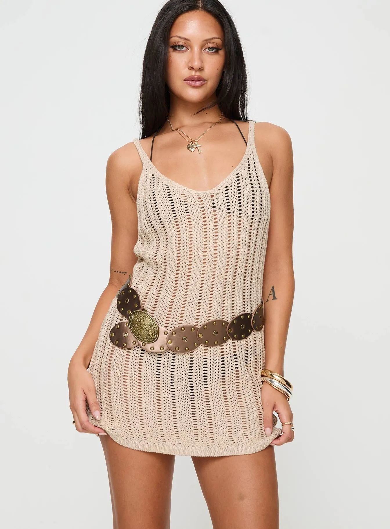 Nikke Mini Dress Brown