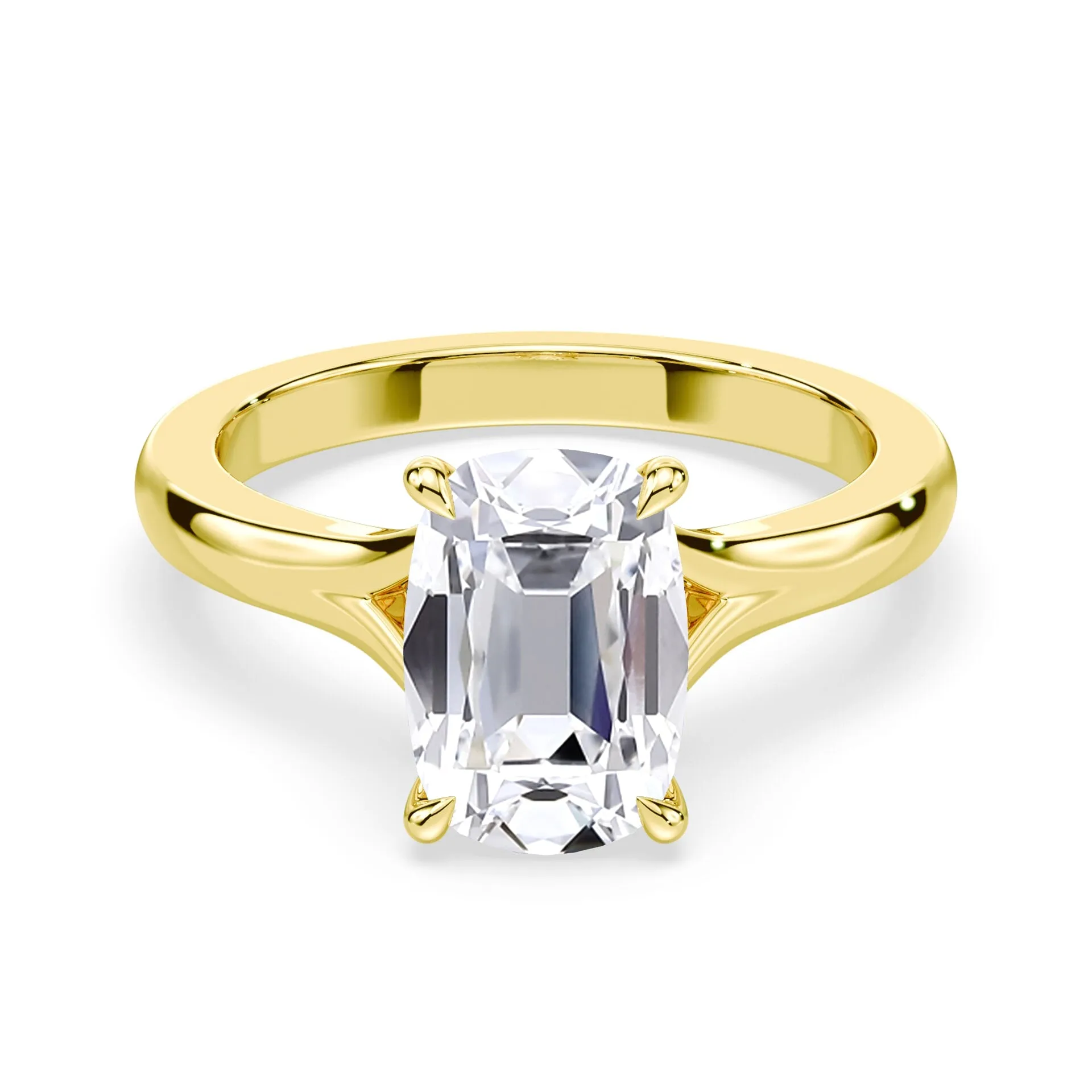 Old Mine Split Shank Solitaire