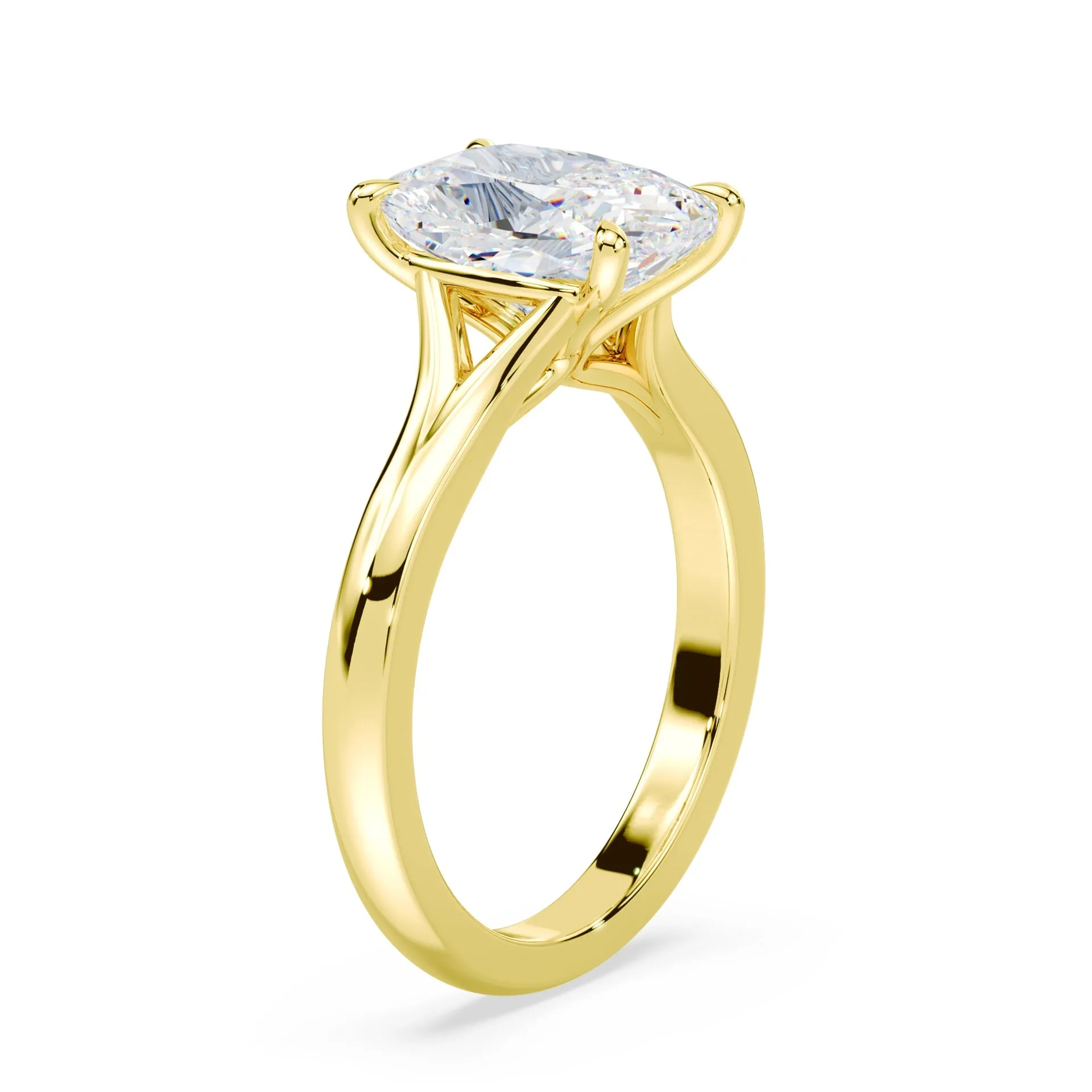 Old Mine Split Shank Solitaire