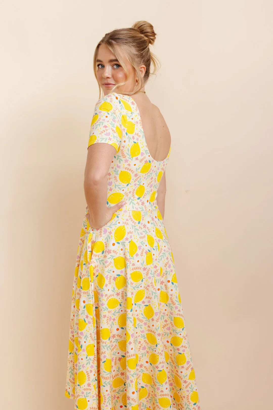 Organic Knit Ballet Dress (Women) - Lemon (FINAL SALE)