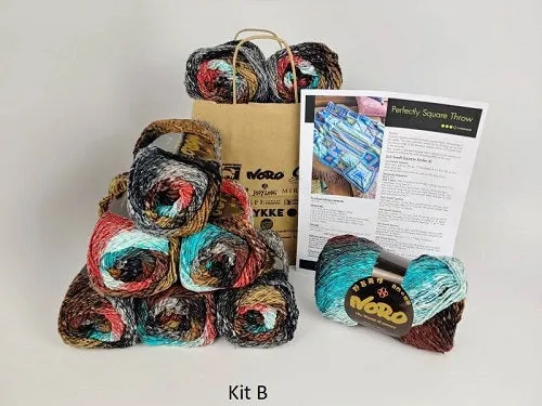 Perfectly Square Throw in Taiyo (Noro)