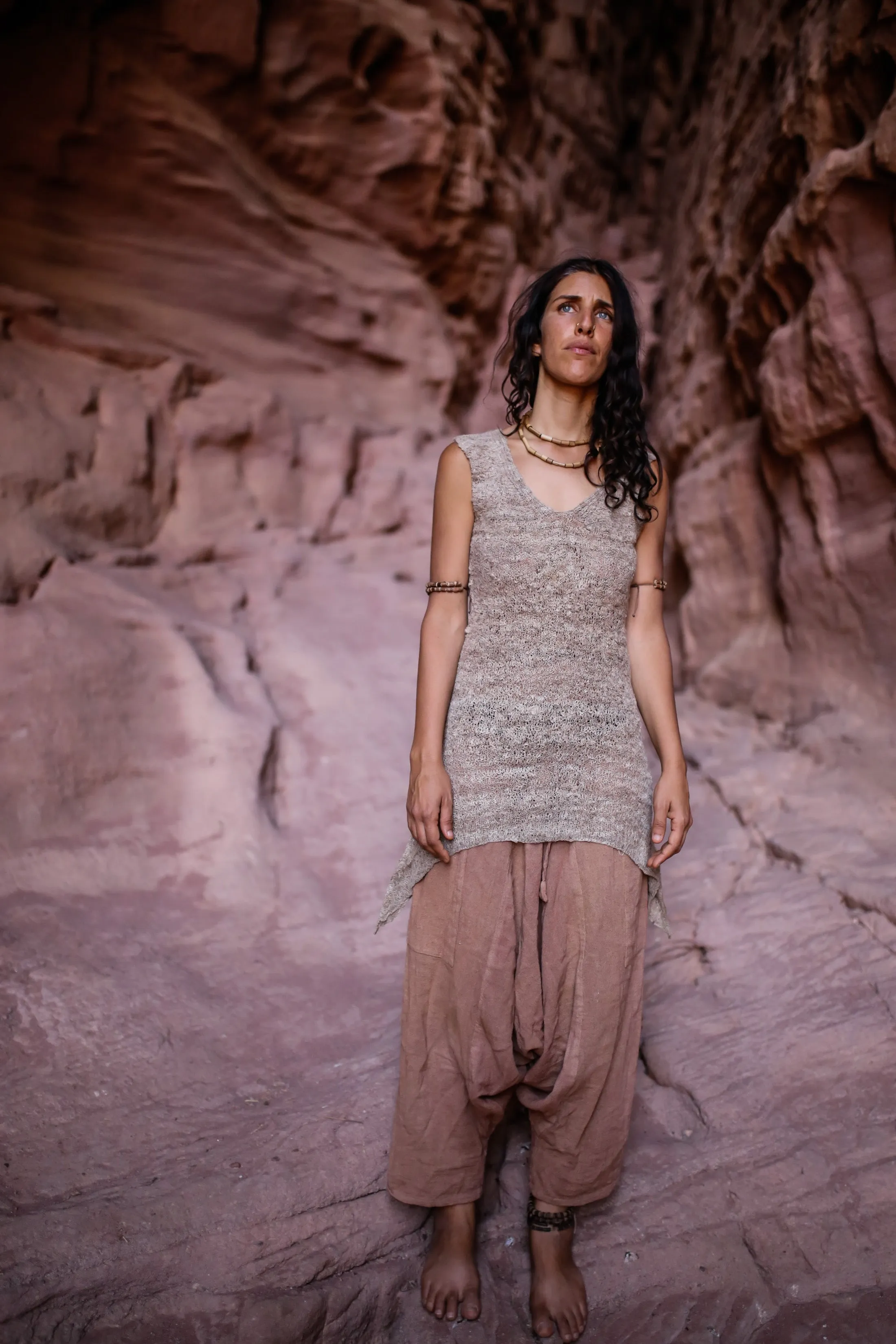 Pointed Nettle Yarn Dress ~>> Himalayan Nettle Yarn