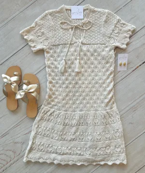 Pointelle Knit Dress