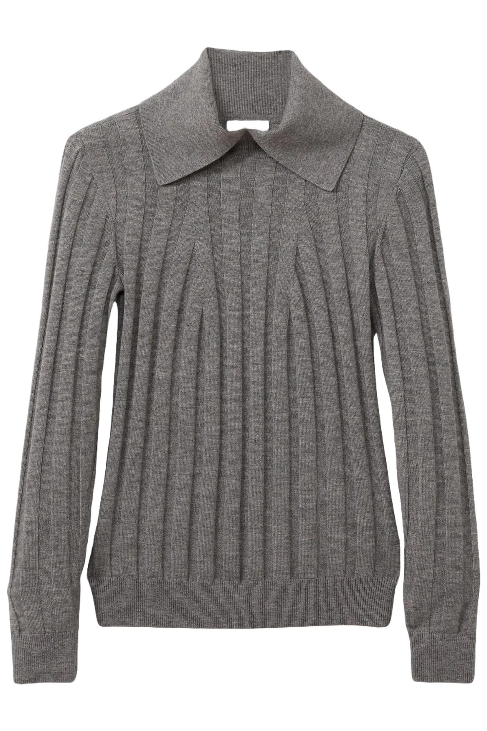 Ribbed Collared Jumper