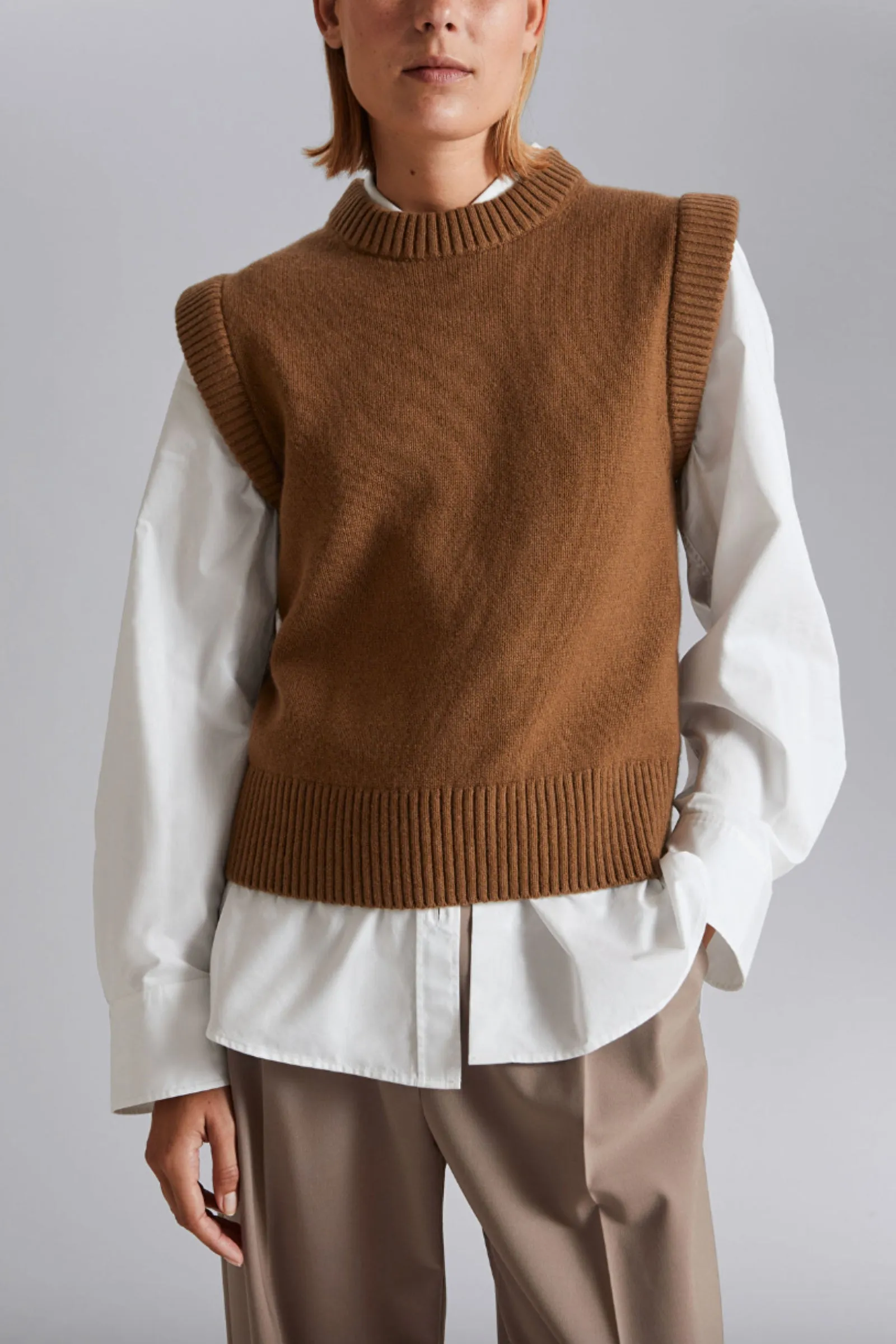 Rust Knitted Vest