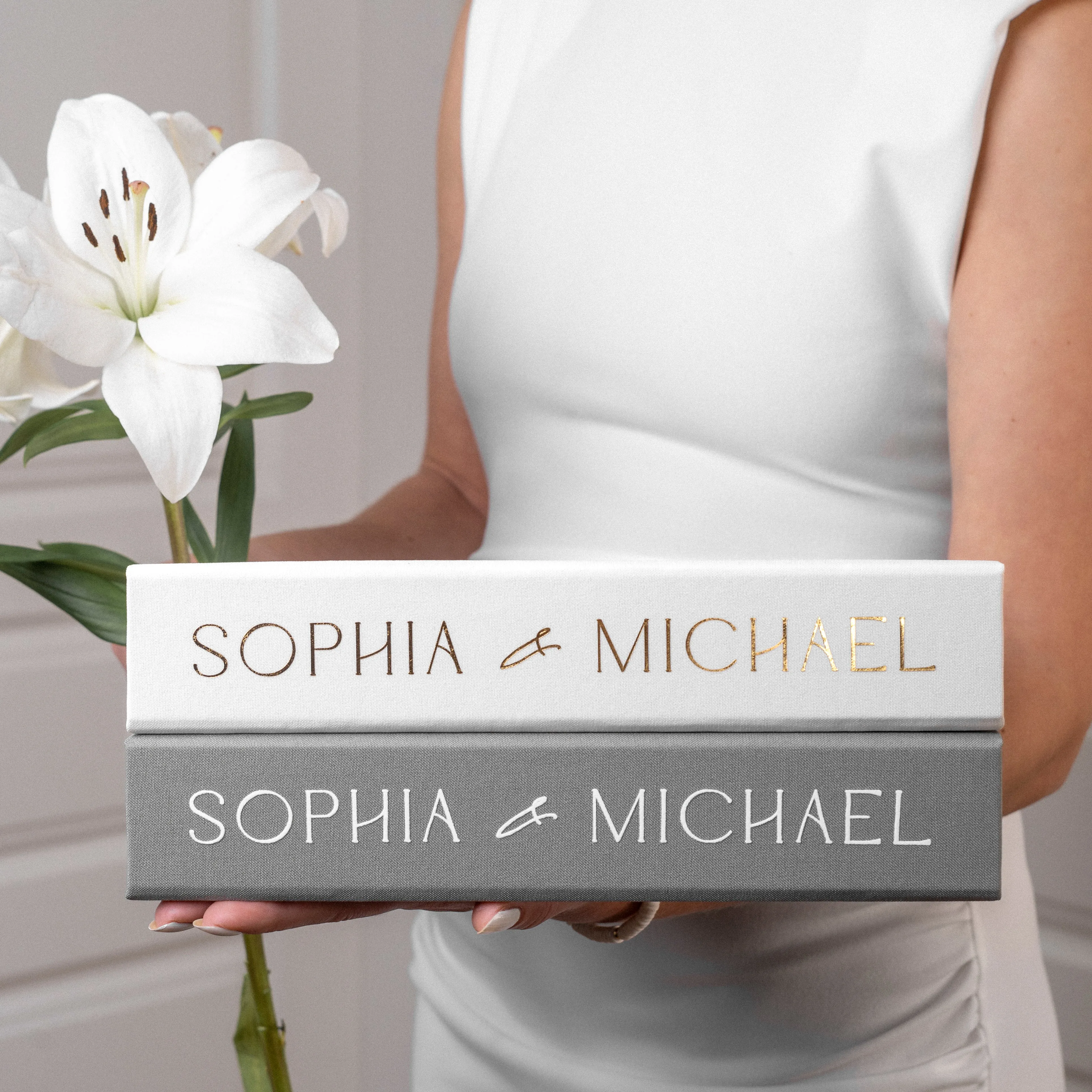 Sage Green   White Velour |  Guest Book ♡