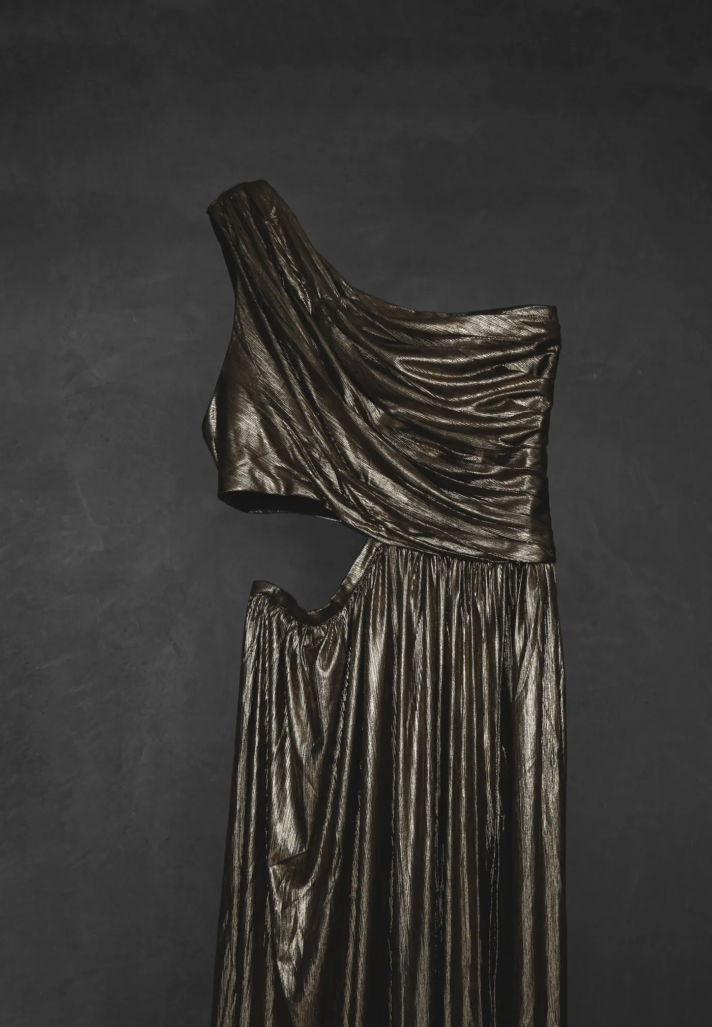 SANTORINI DRESS GOLD LUMINOUS