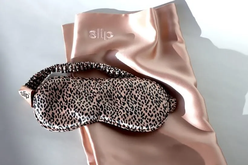 Slip Beauty Sleep Gift Set - Rose Gold Pillowcase   Rose Leopard Sleep Mask