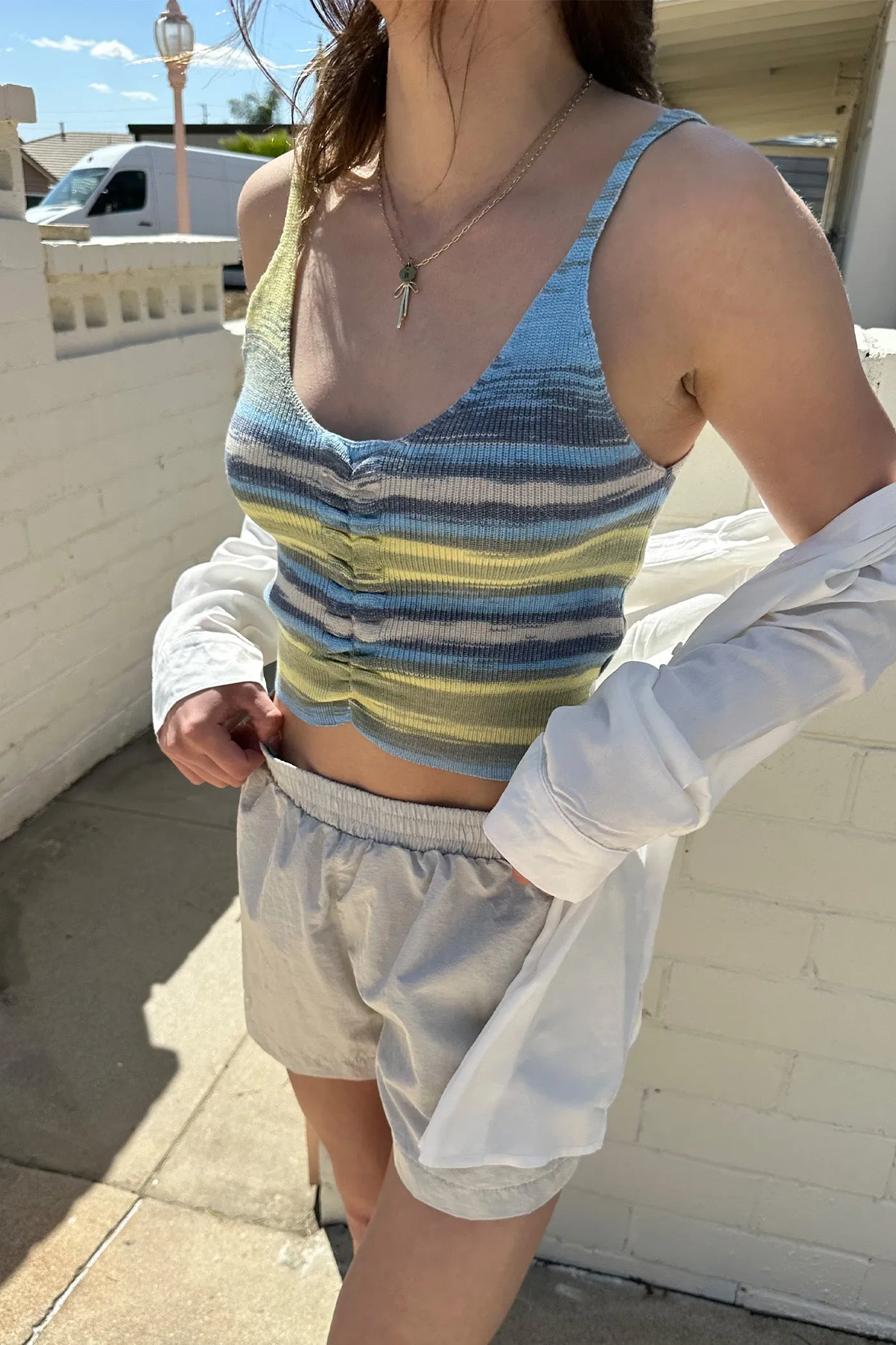 Space Dye Cami Crop Top