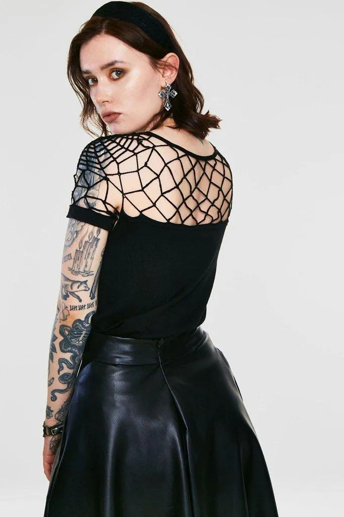 Spiderweb Knit Top