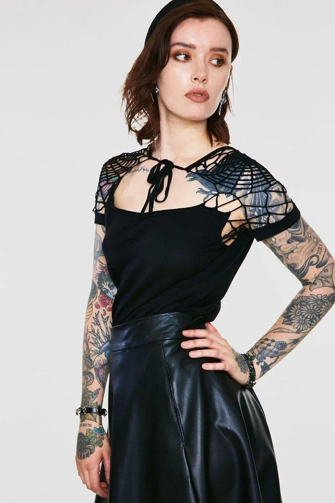 Spiderweb Knit Top