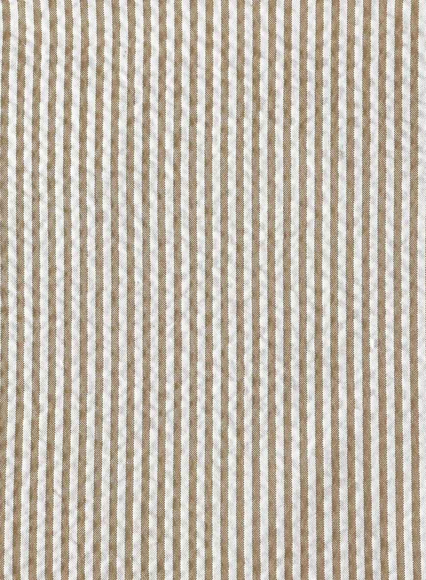 Tan Seersucker Pants