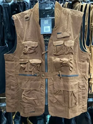 Traveller Multi-Pocket Vest in Bronze