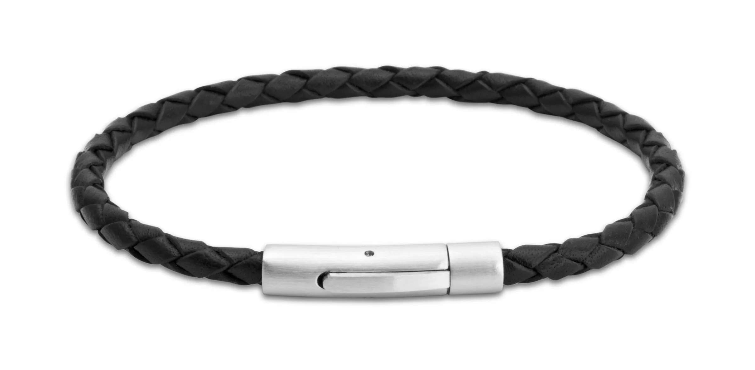 Unique & Co Black Leather Bracelet A41BL
