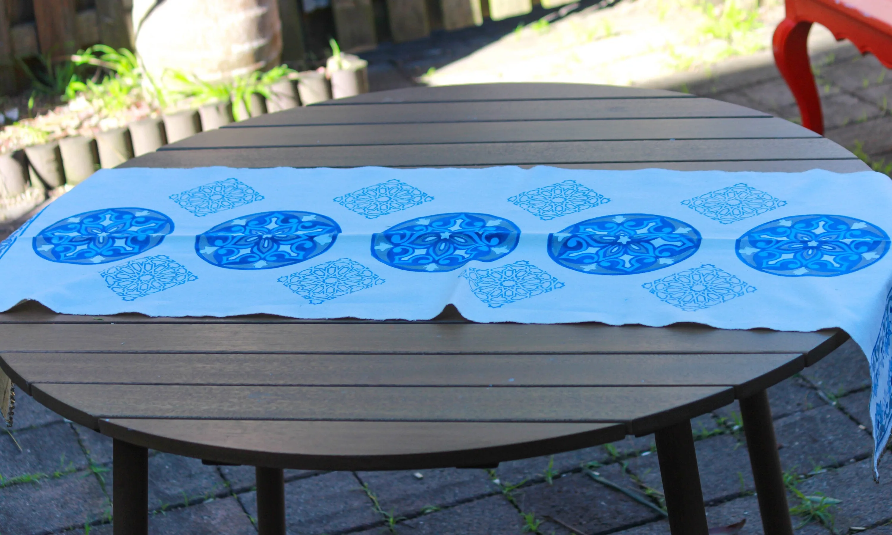 Unique Block Printed Table Runner