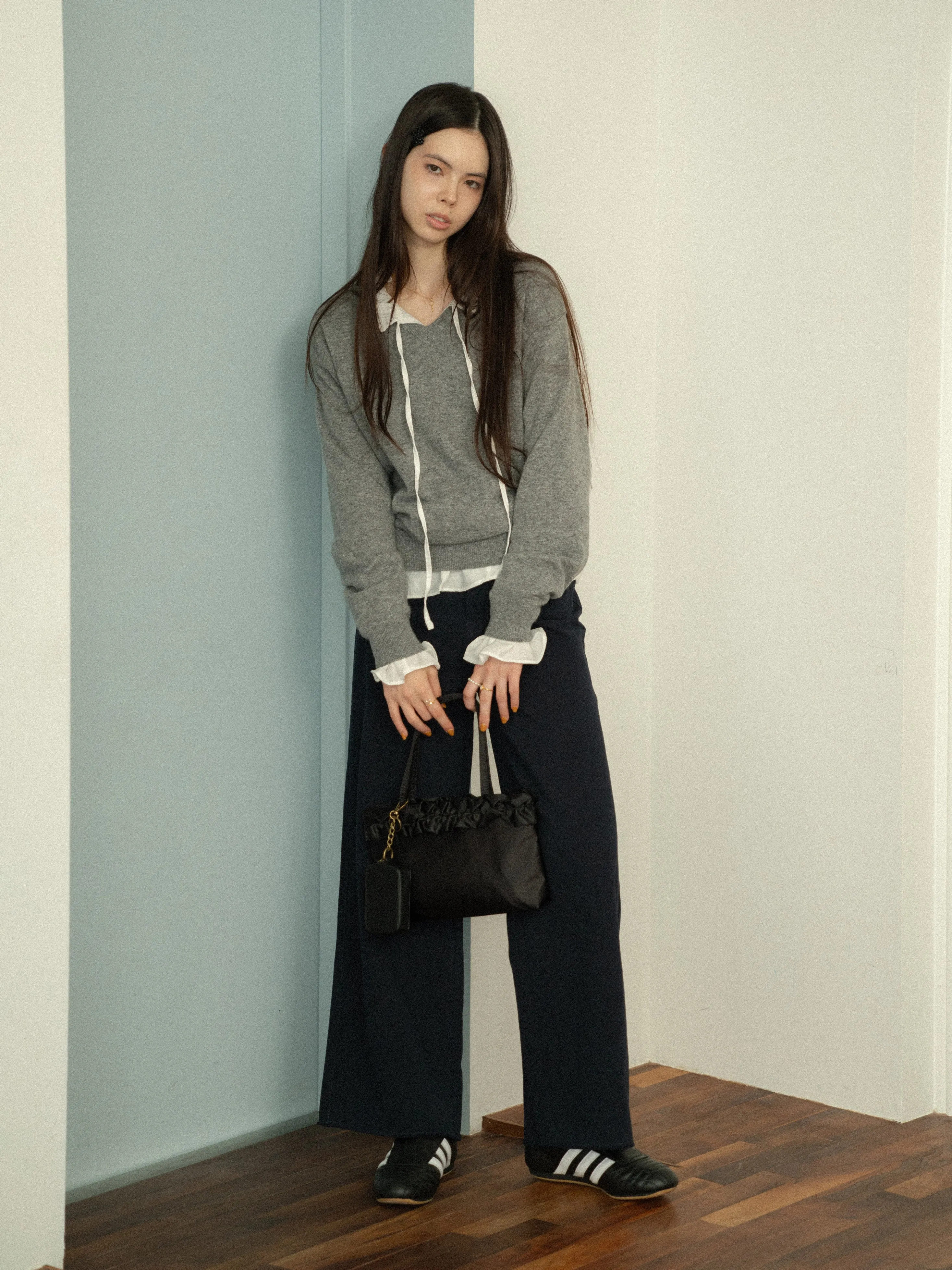 V-Neck Knit Top