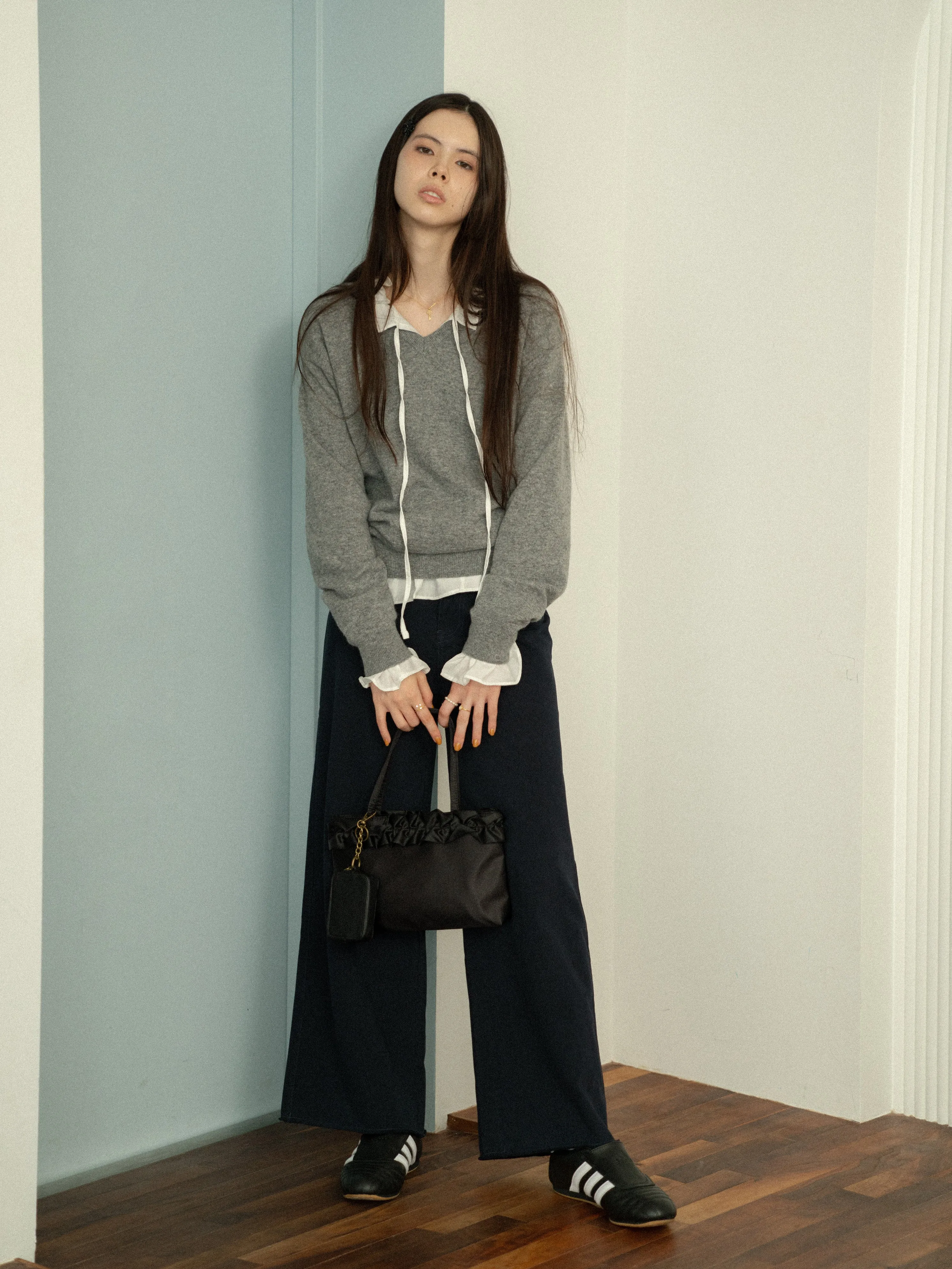 V-Neck Knit Top