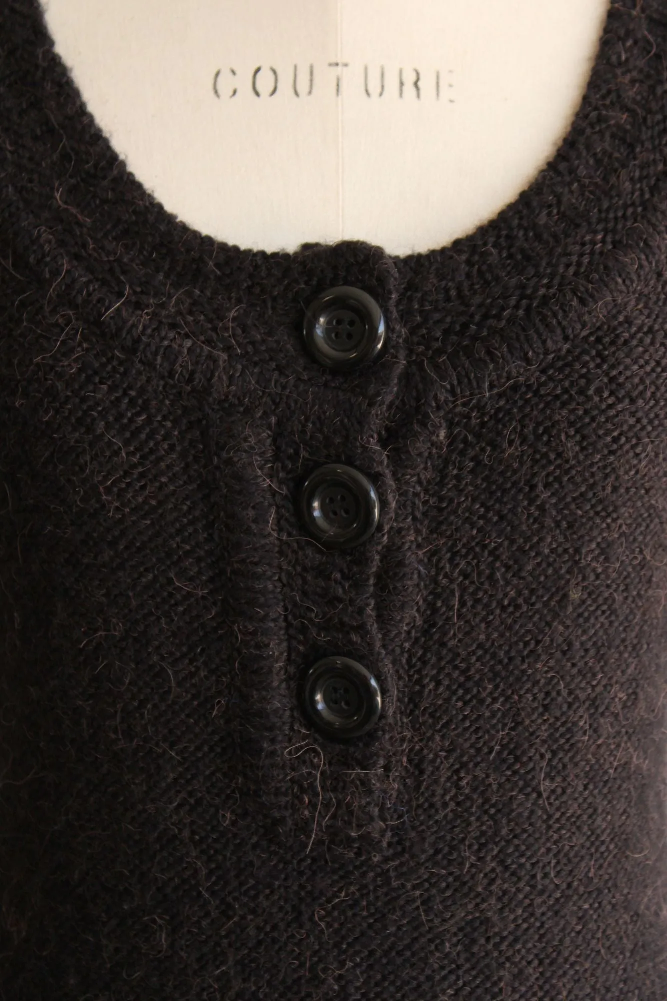 Vertigo Paris dress, black sweater dress, size L