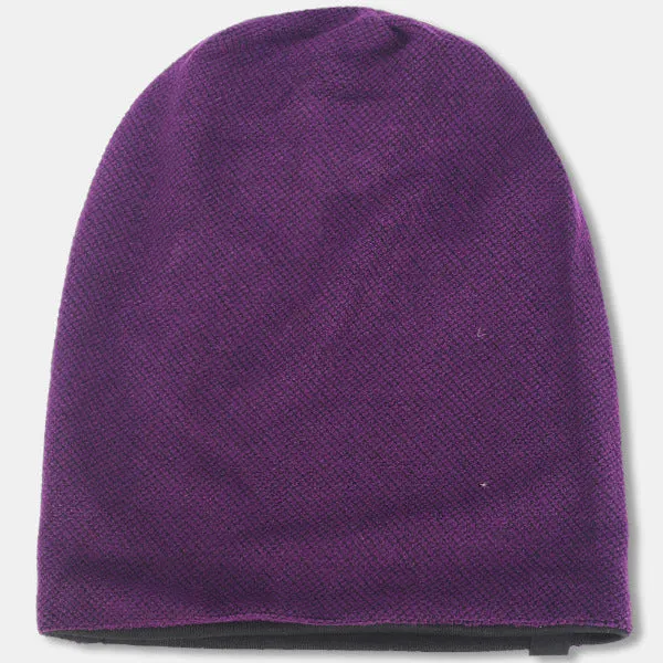 Women Jersey Oversized Slouch Beanie Hats B305